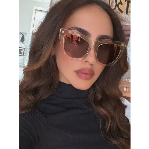 NEW Saint Laurent SL214 Kate Sunglasses in Nude Mirror - Picture 1 of 9